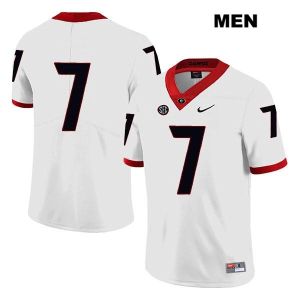 Georgia Bulldogs Men's Tyrique Stevenson #7 NCAA No Name Legend Authentic White Nike Stitched College Football Jersey FWY8756AZ